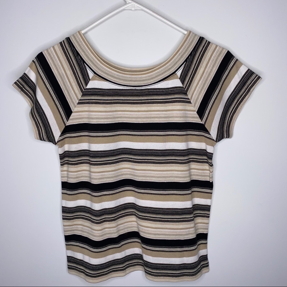 VINTAGE Y2K MEDIUM TOP BY FIORLINI INTERNATIONAL WITH STRIPES